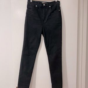 Madewell black skinny jeans